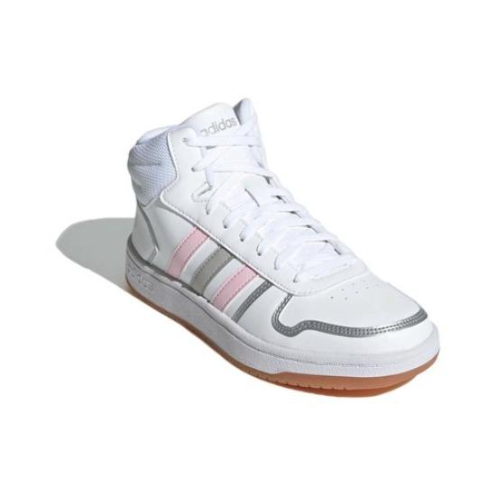 adidas Hoops 2.0 Mid White - FY6020