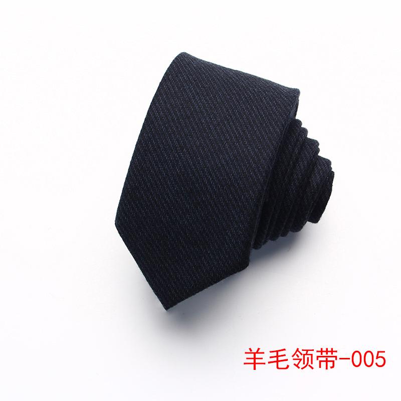 Wool Tie Men'S Striped Plaid Casual Tie Best Man Suit Shirt Accessories Tie