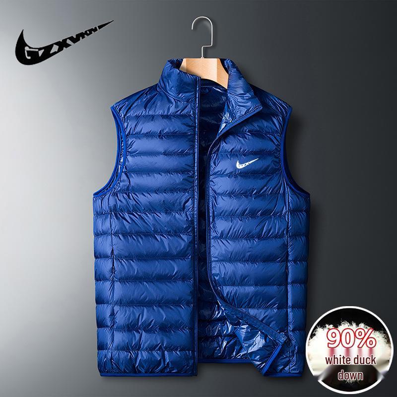 Jachetă de puf ușoară pentru bărbați, mărimi mari, casual și rezistentă la vânt pentru toamnă/iarnă