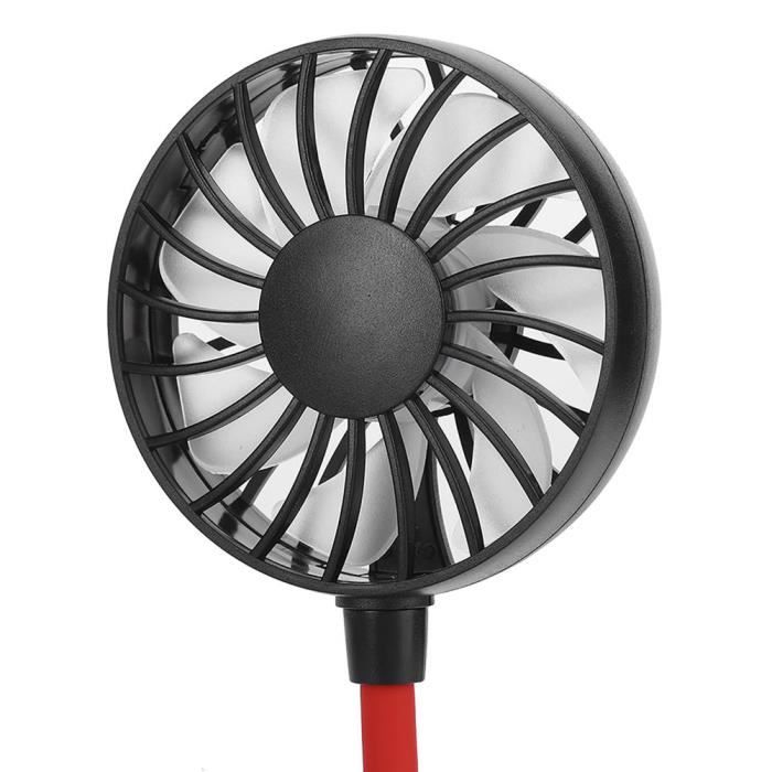 Mini-Ventilator - Cikonielf - Tragbar - USB-aufladbar - 3 Geschwindigkeiten - Schwarz