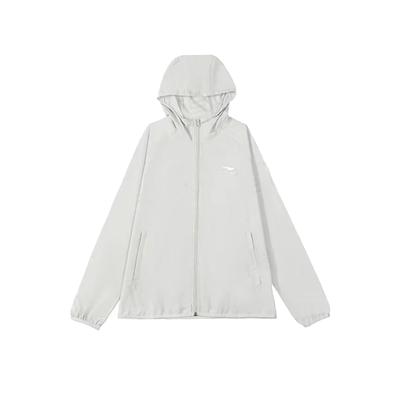 Solid Color Lightweight Breathable Outdoor UV Protection Casual Versatile Sports Jacket Men Jackets Gray YFDW257-2