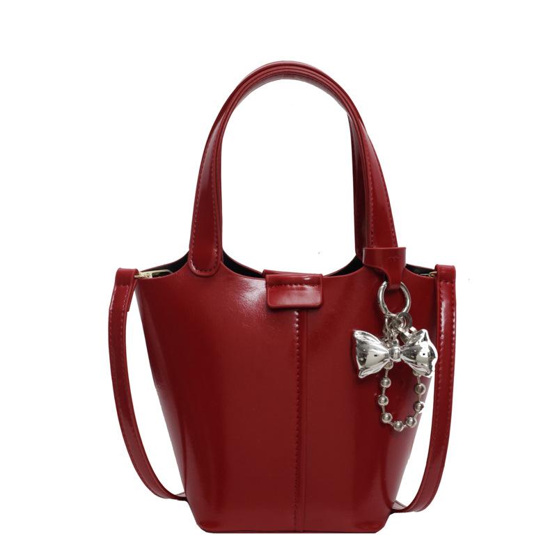 

Маленькая сумка женская новая универсальная сумка-мессенджер модная сумочка no pendant бордовый