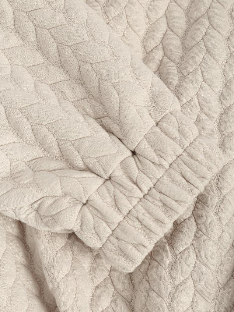 ZAFUL Damenjacke mit Jacquardstruktur, Reißverschluss, überschnittenen Schultern, schmale Passform, kurze Kapuzenjacke