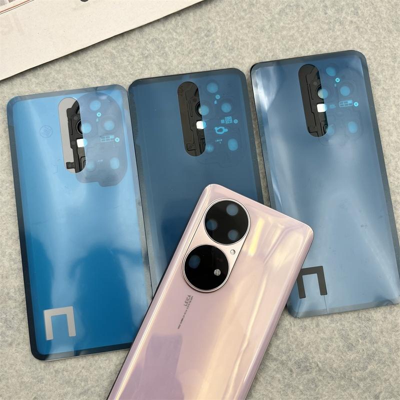 Back Glass Cover For Huawei P50 Pro P50pro JAD-AL50 Battery Cover Rear Door Housing For P50 ABR-AL00 With Camera Lens Frame