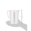 M.T. Trimatsu SUNNEX MTI Polypropylene Measuring Cup, 1.0L, Made of Polypropylene, Break-Resistant, Heat-Resistant up to 120C, Can Measure Hot Water