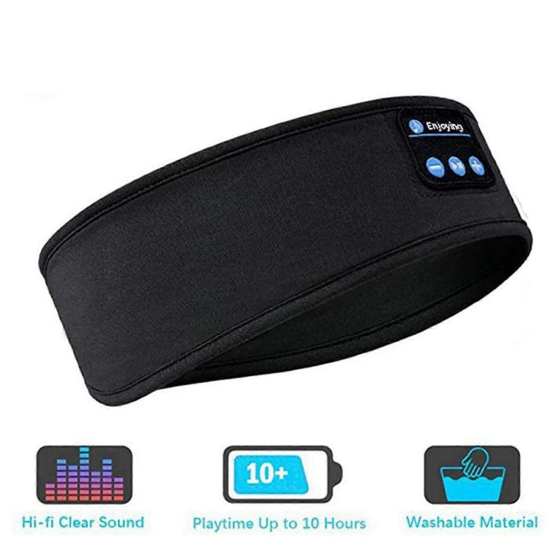 Bt Music Soft Warm Hair Band With Stereo Headphone Headset Speaker