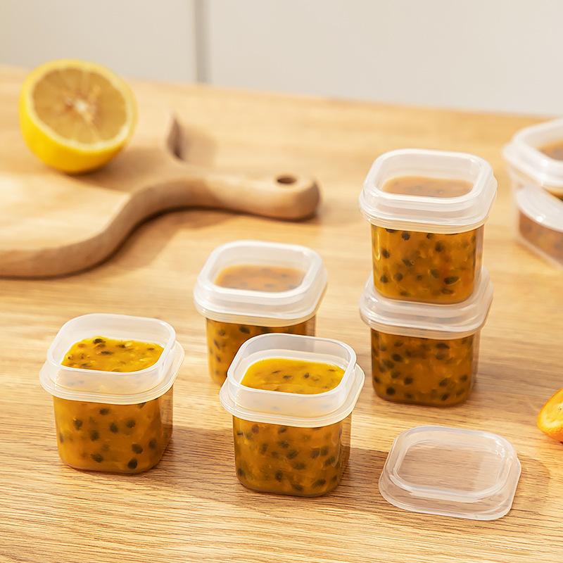Kitchen Spice Seasoning Storage Jar Mini Freezer Box Food Fresh-keeping Container Leak-proof With Lid Sauce Jam Preservation Box