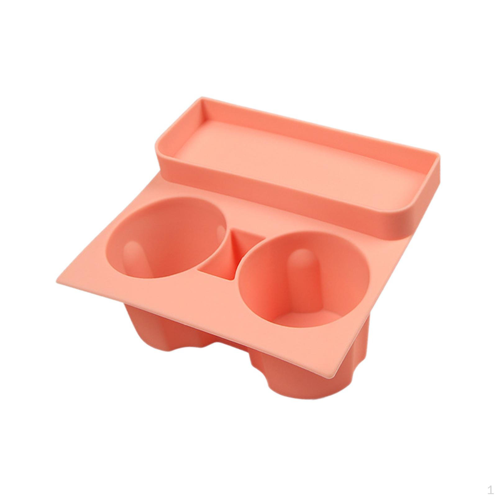 

Console Cup Holder Insert Silicone Drink Organizer Container Sturdy for Model 3 Y Anti рожевий