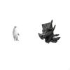 Penguin Resin Animal Statue Bookend Collectable Craft Decorative Ornament for Housewarming Tabletop