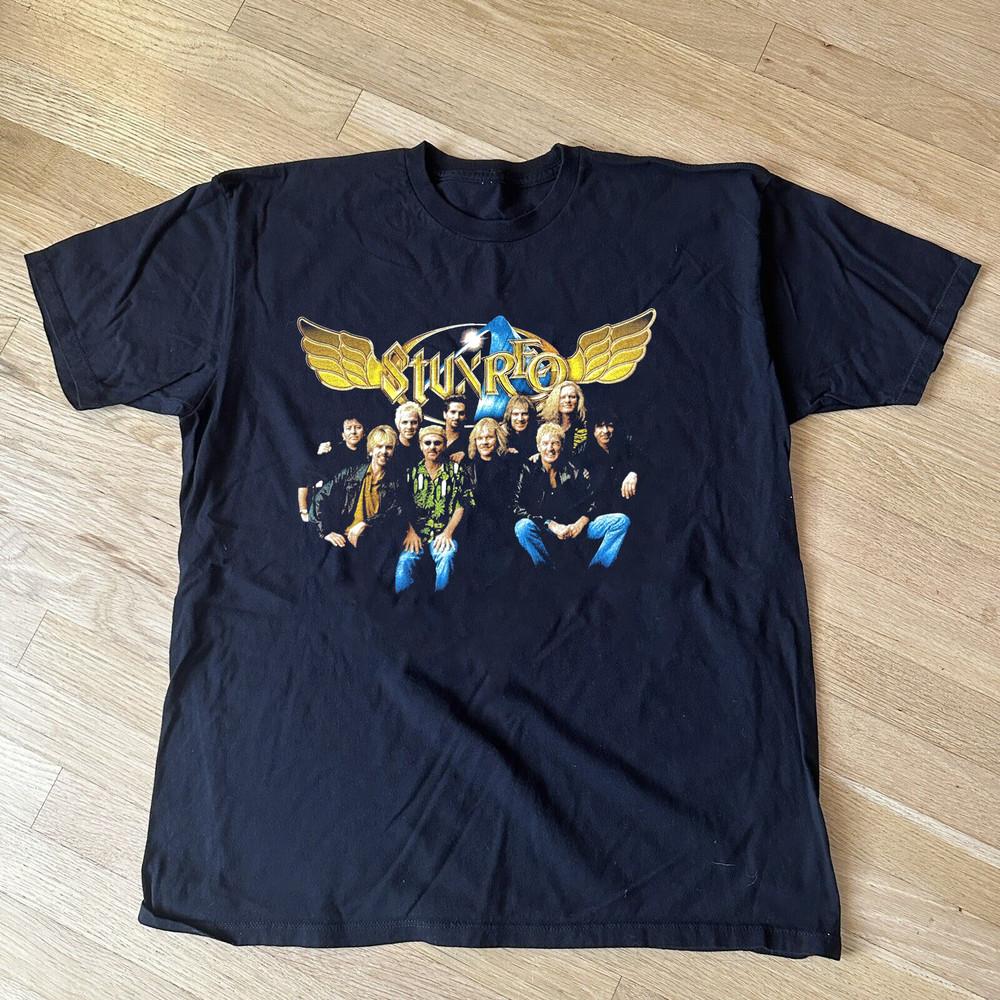 Styx REO Speedwagon Concert Tour Gift Fans Black All Size  Shirt Unisex T-Shirt XXXL