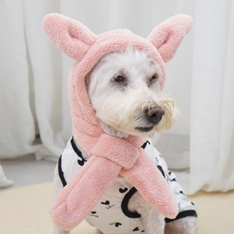 Plush Pet Hat for Ear and Head Protections Halloween Funny Ear Dog Hat for Small Dogs Cats Warm Winter Headgear Hat