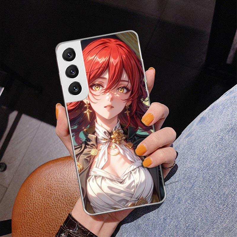 Honkai Star Rail Himeko Phnoe Case for Samsung Galaxy S26 S25 Edge S23 S24 Ultra S22 Plus S21 S20 FE Unique Cover Soft Coque Gal