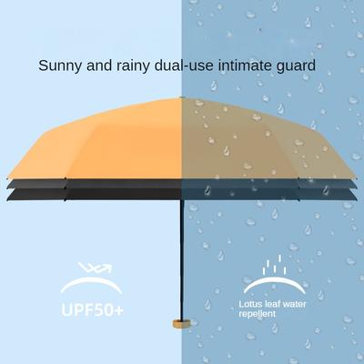 Mini slnečník Kompaktná UV ochrana Malá prenosná taška Skladací dáždnik Dáždnik Slnečník Ultra ľahký dážď Dámsky slnečník 2023