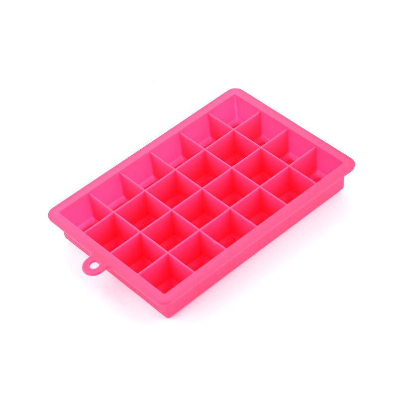 1PC Silicone 24 grids Ice Cube Maker Form For Candy Cake Pudding Chocolate Molds Easy-Release Square Shape Trays