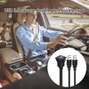 Quick Install USB3.0 Double Interfaces Square Data Cable Waterproof PVC Material for Car Yacht Motorcycle Panel Systems