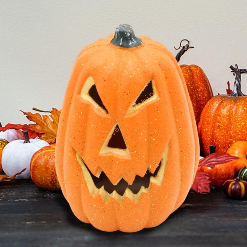 Halloween Pumpkin Outdoor Decoration Weather Resistant HDPE Materials Easy Assembly For Yard Parties Halloween Decors 55KF