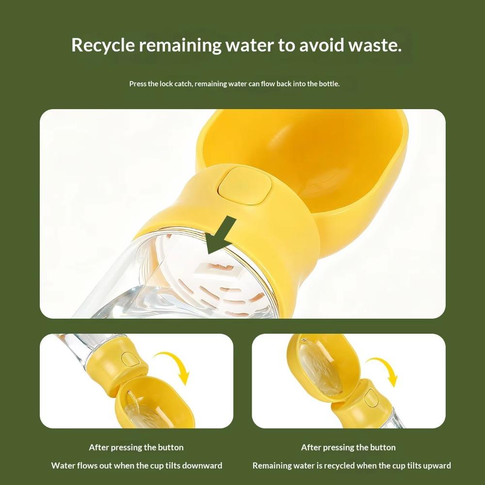 Leak-proof Outdoor Dog Water Bottle Sealed Pet Travel Cup Dog Water Food Cup  Garden