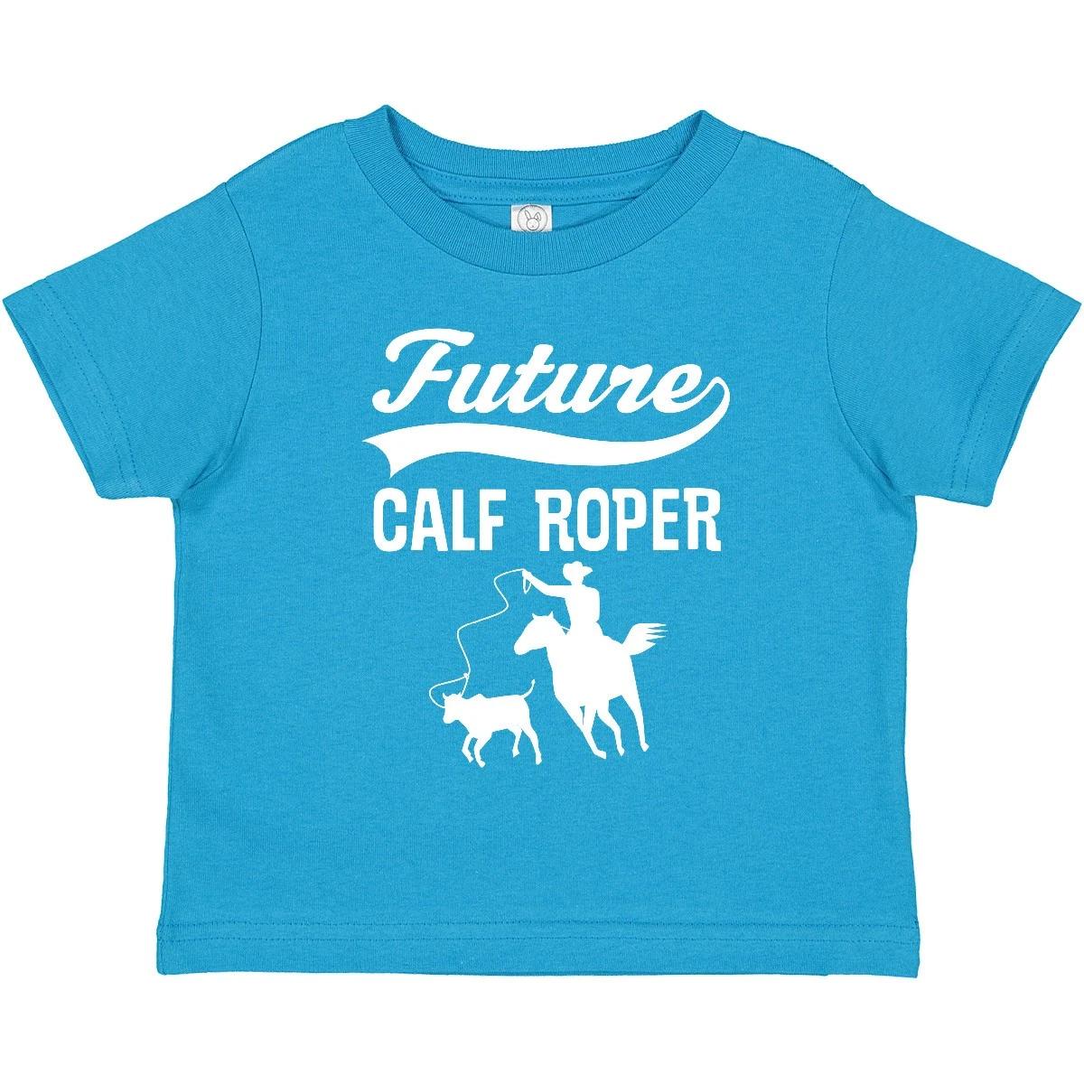Inktastic Calf Roping Rodeo Future Cowboy Toddler kids boys T-Shirt Boy Apparel Child Kid 150