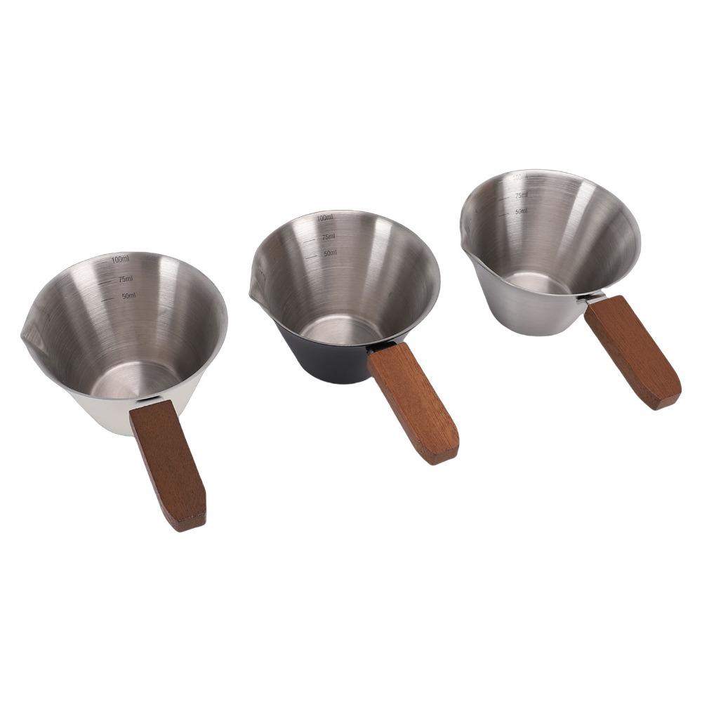 304 Stainless Steel Measuring Cup Set 100ml Capacity Multipurpose Measuring Tool  For Coffee