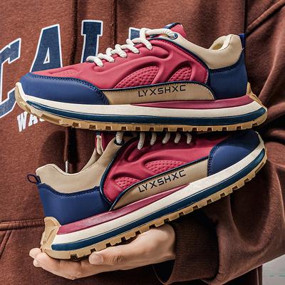 Spring and Autumn Student Leather Daddy Shoes Sports Casual Trend Shoes Soft-soled Forrest Gump Running Shoes