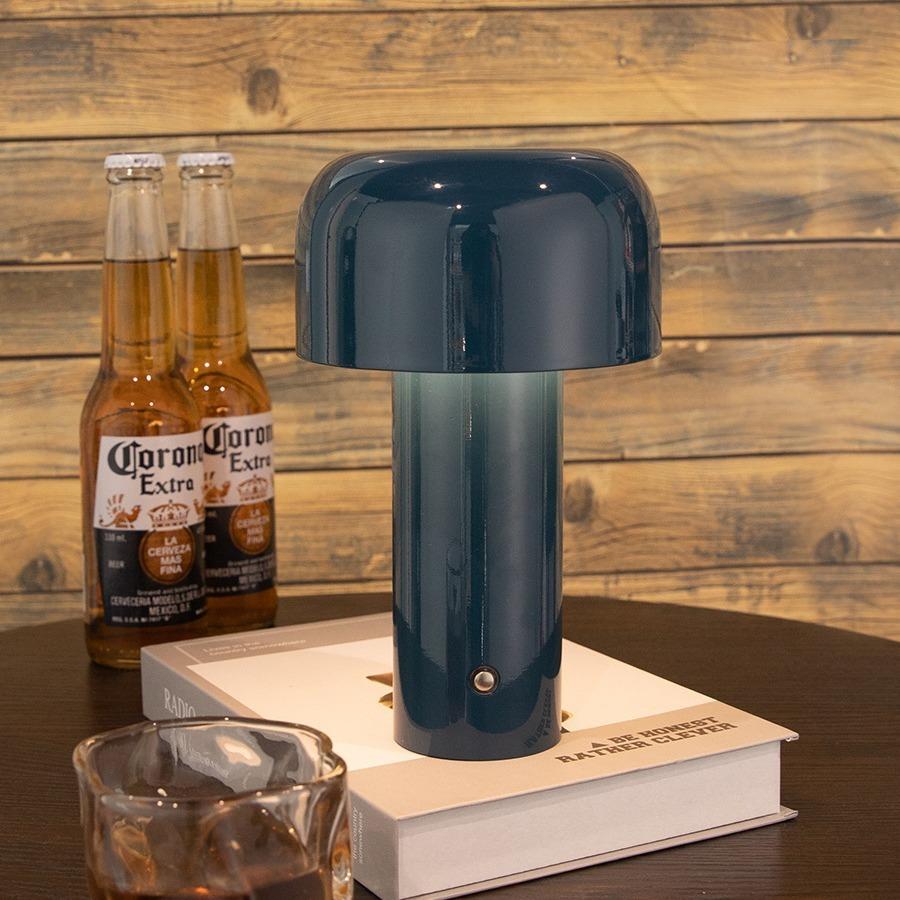 Mushroom Led Table Lamp Rechargable Night Light Portable USB Charging Touch Bedside Table Lamp Living Room Decoration Desk Light