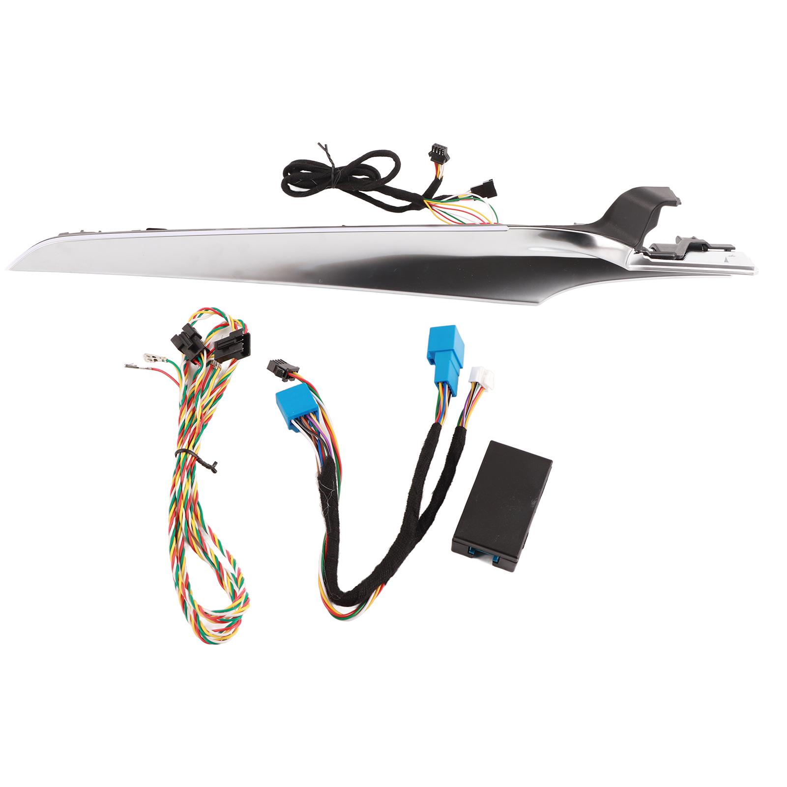 

64 Color Passenger Dashboard Cover Trim with Ambient Light RHD Replacement for Mercedes Benz C