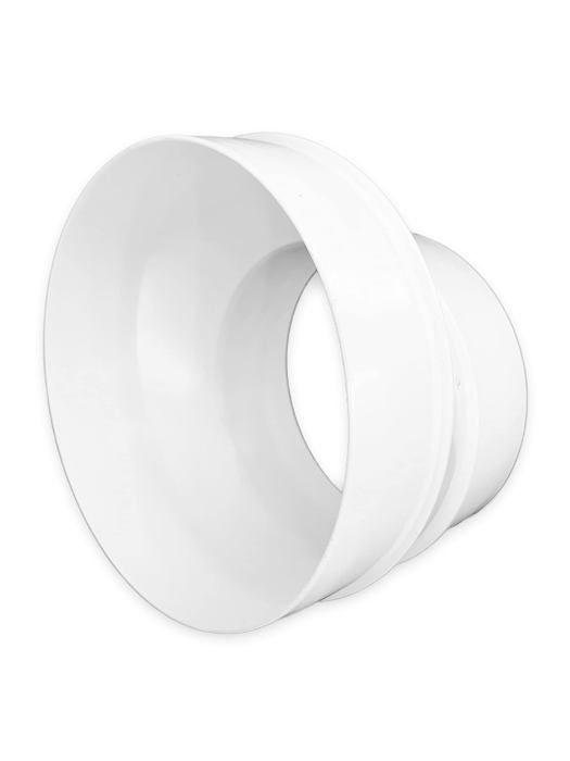 H-c vent Reducteur de tuyau de 125 a 100 mm pour tuyau de ventilation en PVC rond tuyau d'air