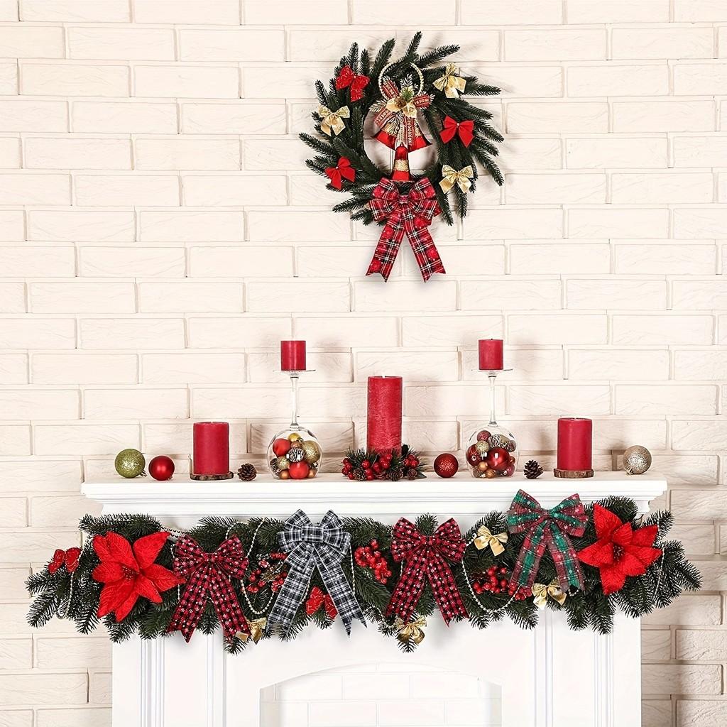 Colorful Christmas Plaid Ribbon Set For Diy Gift Wrapping And Bow Decor