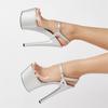 Fashion Eilyken New Sexy Extreme Stiletto High Heels Woman Sandals Designer PVC Transparent Buckle Strap Stripper Pumps Shoes