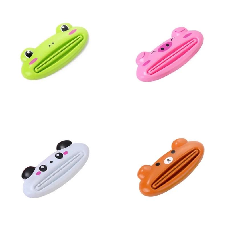 2/4/5pcs Cute Animal Multifunction Squeezer Toothpaste Squeezer Home Commodity Bathroom Tube Cartoon Toothpaste Dispenser