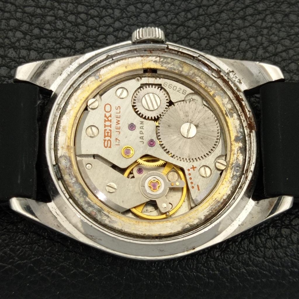 SEIKO AUTOMATIC JAPAN 6602B MENS VINTAGE ORIGINAL DIAL WATCH a702311-5 R124-a702311