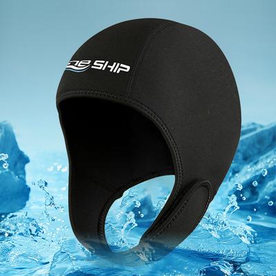 2mm Neoprene Dive Hood Scuba Diving Hood Stretchable Swim Cap Thermal Hood Surfing Head Cover for Boating Kayaking Canoeing