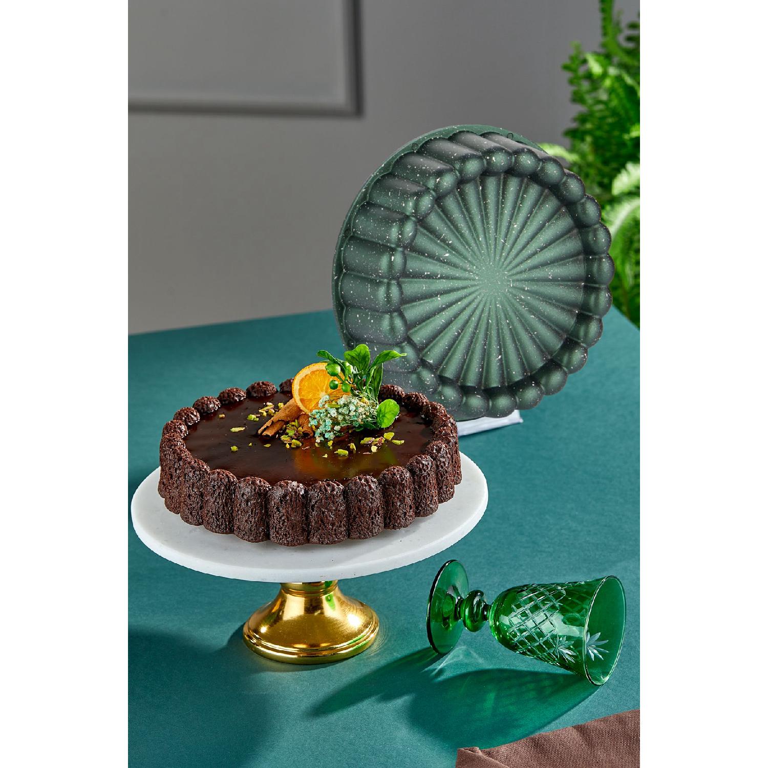 

Granite Cast Tart Mold Khaki 26 Cm зелений