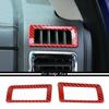 2x Center Console Air Vent Outlet Cover Trim for Dodge Ram 1500 10-17 Red Carbon