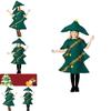 Christmas Tree Role Play Costume For Kids Festive Party Outfit For Christmas Performances
