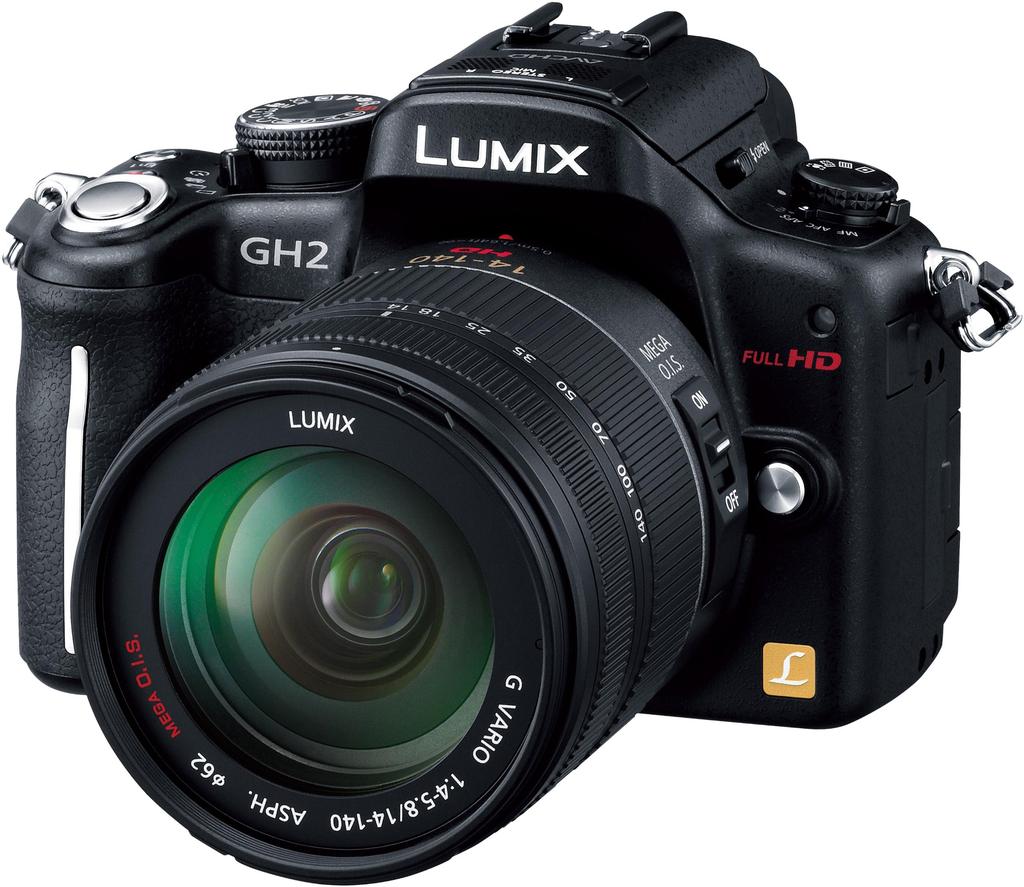 Panasonic Digital Single Lens Camera Lumix GH2 Lens Kit High Magnification Zoom Lens Included Black DMC-GH2H-K