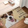 Hundetür Jack Russell Matte Entzückendes Golden Retriever Design Saugfähig und Weich Moderne Dekoration Perfekt für Eingangsbereiche und Küchen