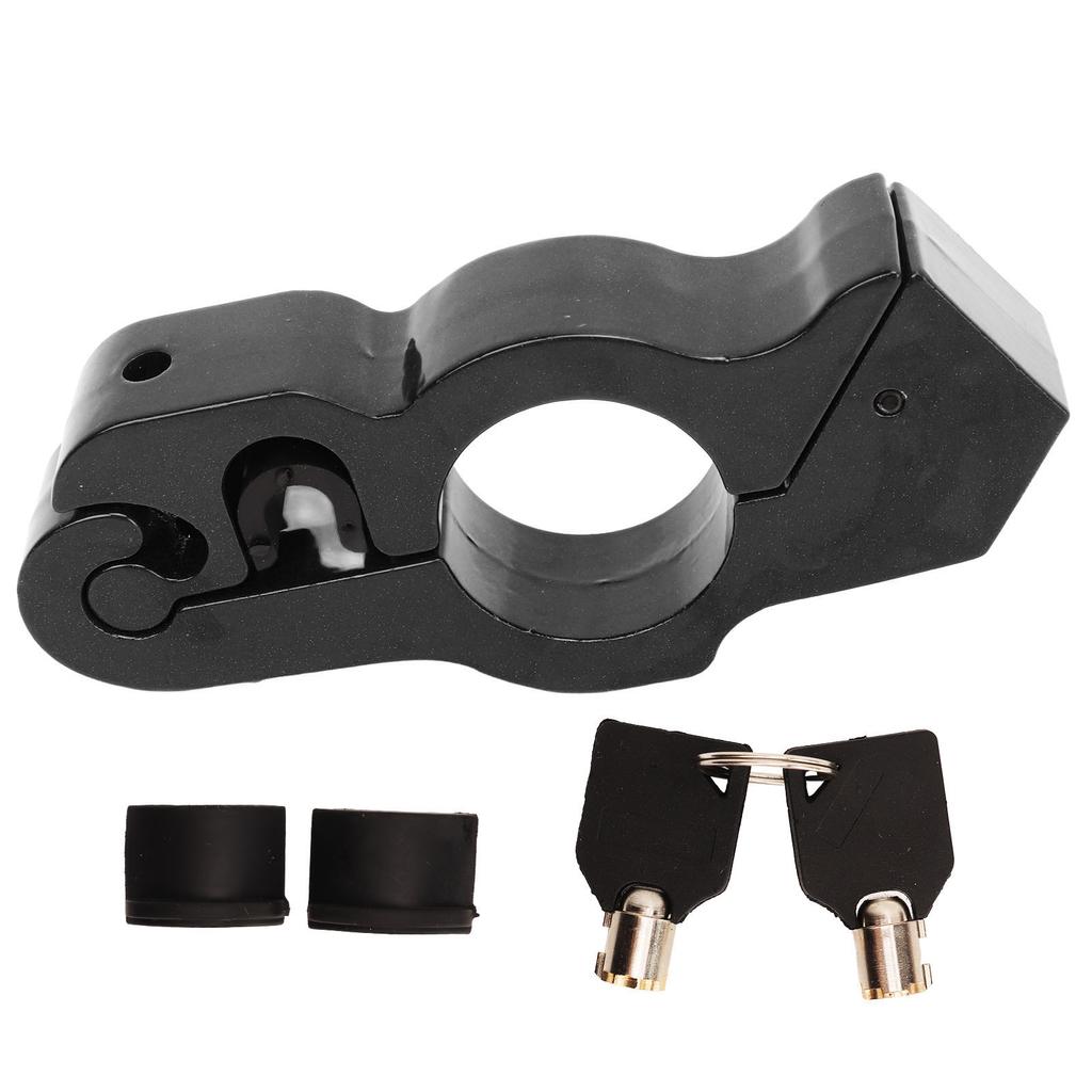 Throttle Handle Lock Aluminium Alloy Motorcycle Handlebar Grips Brake Throttle Security Lock with 2 Keys