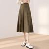 Chushen Maillard Academic A-Line Pleated Skirt