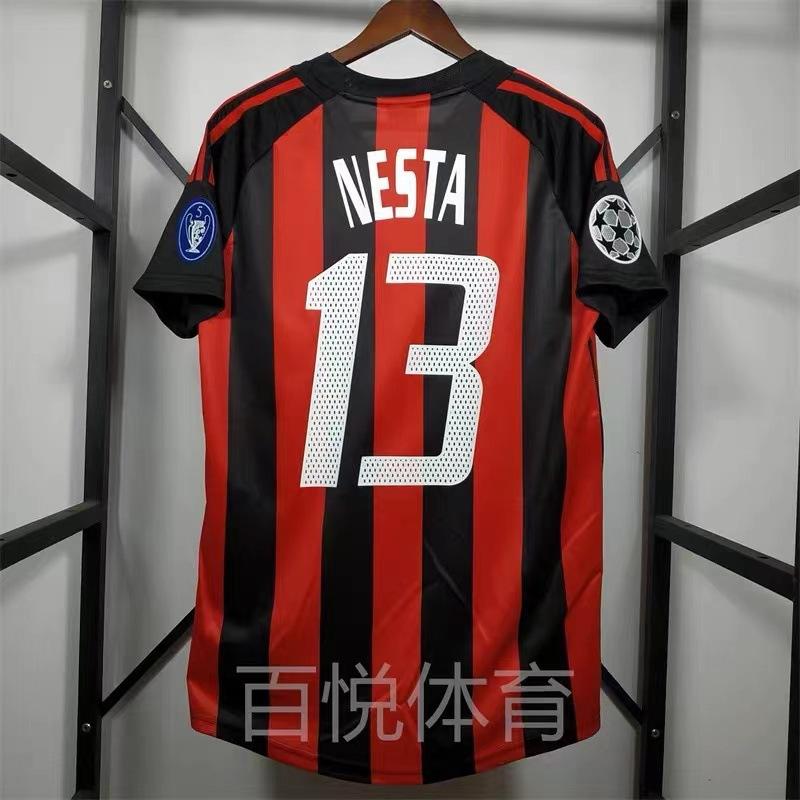 Vintage Jerseys, Football Uniforms, Classic Inter Milan AC Ronaldo Nesta Martinika Kashevqin Jerseys