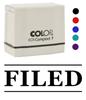 Printtoo Filed Self Inking Rubber Stamp Pre-Inked Office Stamp- Home Office Business Stationery, 47 X 20 Mm