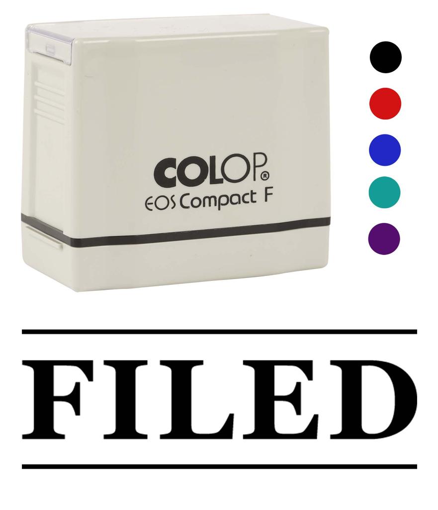 Printtoo Filed Self Inking Rubber Stamp Pre-Inked Office Stamp- Home Office Business Stationery, 47 X 20 Mm