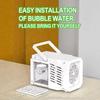 10 Hole Fully Automatic Bubble Blowing Handheld Electric Bubble Machine Toy Outdoor Birthday Without Battery and Bubble Water
