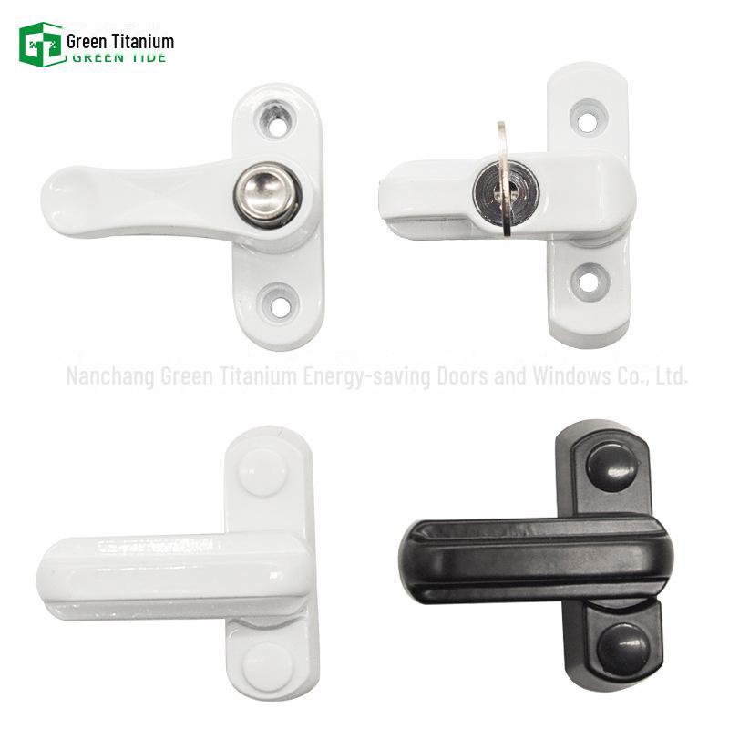 T-Type Lock Sliding Window Handle: Anti-Theft Casement Lock for Plastic and Steel Windows