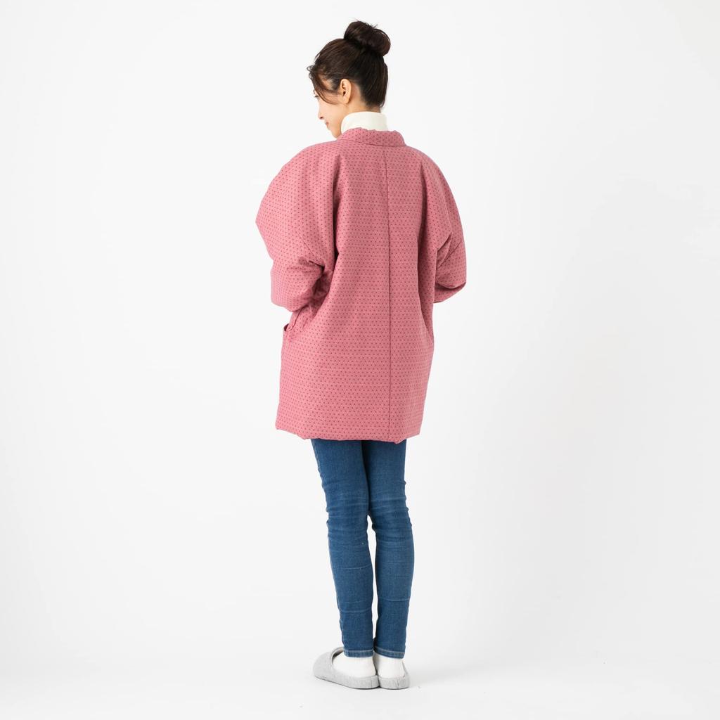 Watanosato Kurume Hanten Medium Dot Made In Kurume Weave Cotton-Filled (Women's Pattern, Pink), Japan,