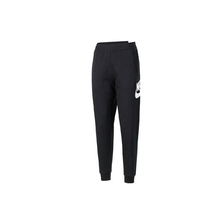 Nike Kids  Knitted Sports Pants Letter Logo Print Fleece Warm Kids Bottoms Black FD2995010