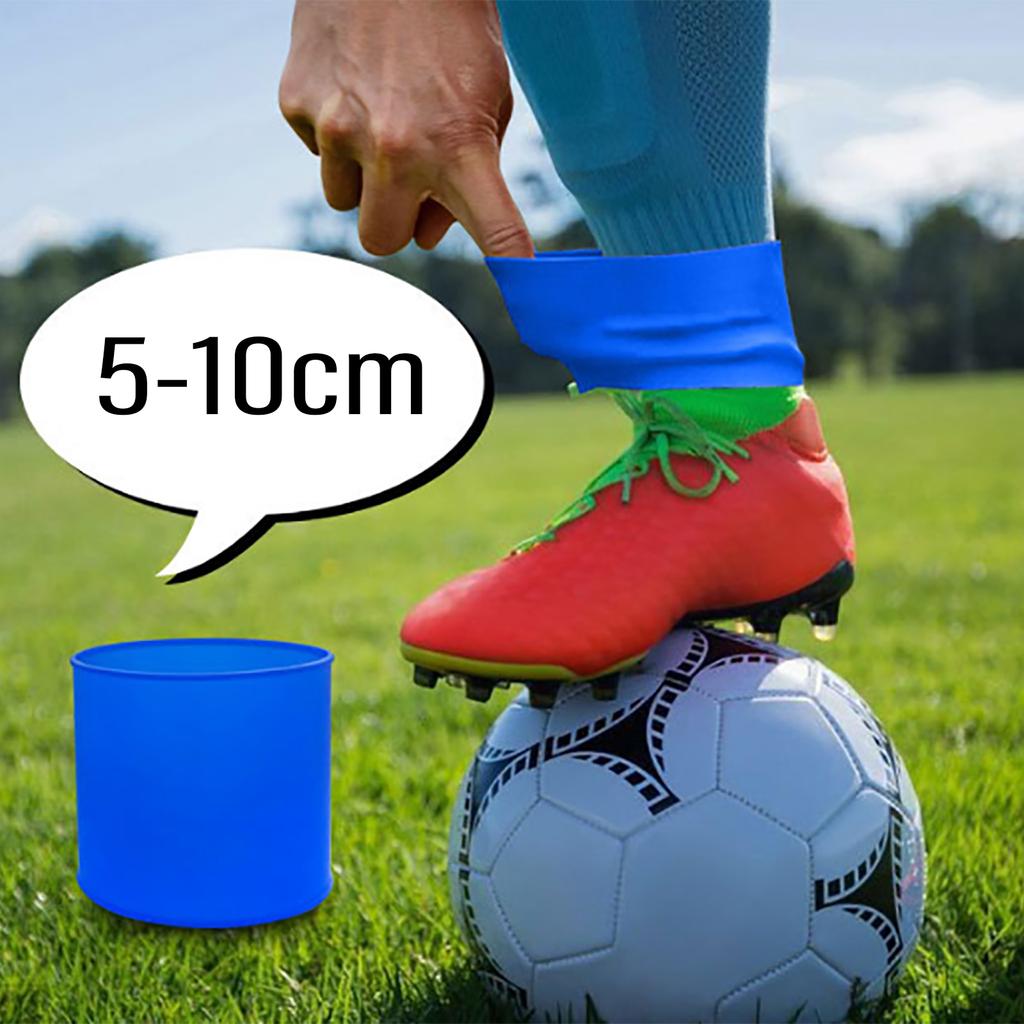 1 Pair Anti-Slip Tape Shin Pads Band Practical Soccer Shin Guard Strap Silicone Shin Pad Holder for Adults Man and Women
