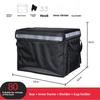 Schwarze Wasserdichte Lebensmittel-Liefer-Isolierbox Kleine Mittlere Große 30 45 62L Größen Lokale Lieferung Kühltasche Picknick BBQ Zubehör