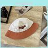 Japanese Style Color Block Fisherman Hat Men Women Korean Fresh Embroidery Spring Summer Sun Hat