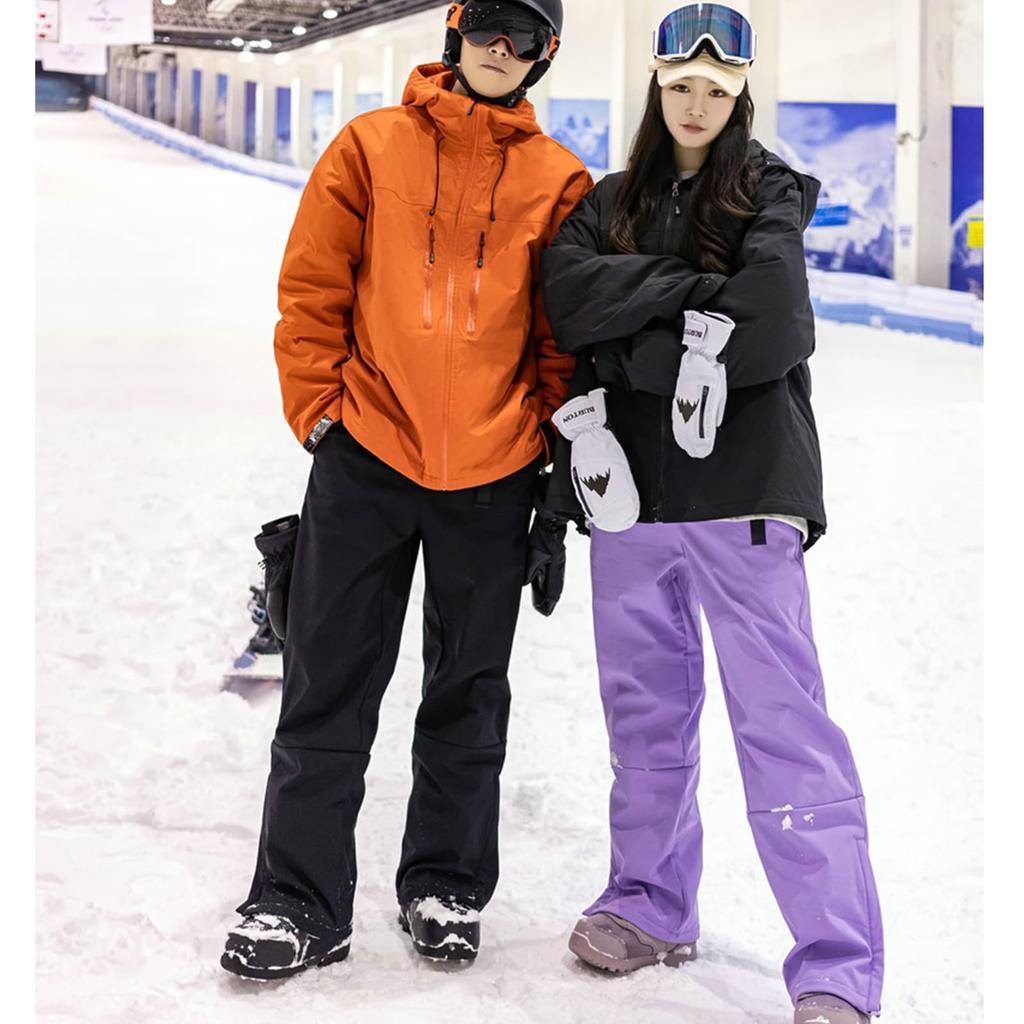 R U R Ski Pants for Men and Adjustable Snowboarding Snow Casual St1159 [Cos U] Women, Stylish, Water-Repellent, Cold-Proof, Windproof, Size, Wear,